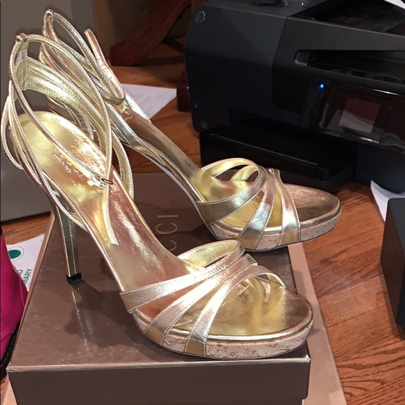 Gold sandals